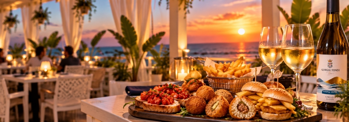 Calici al Tramonto | Aperitivo in riva al mare per due persone
